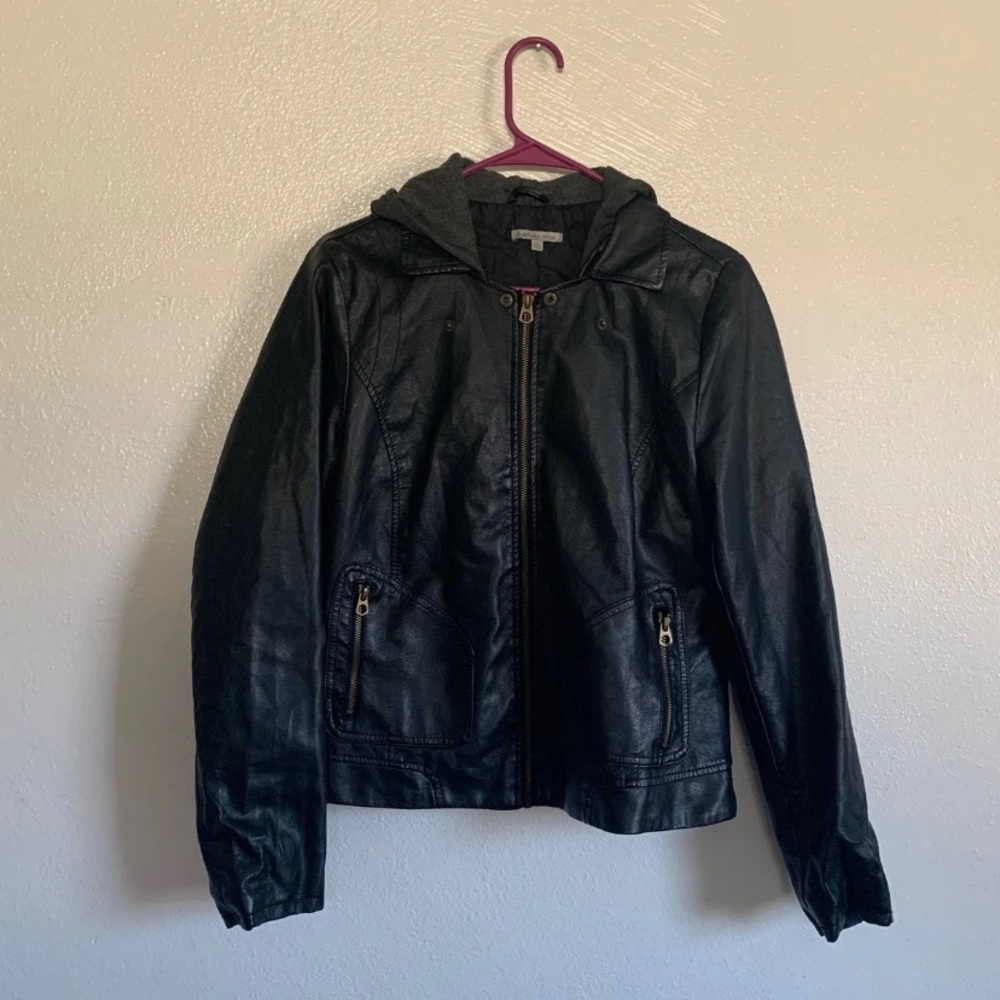 Faux Leather Jacket 🌙